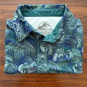 RSVLTS Jurassic Park Jungle Shirt - Green and Blue